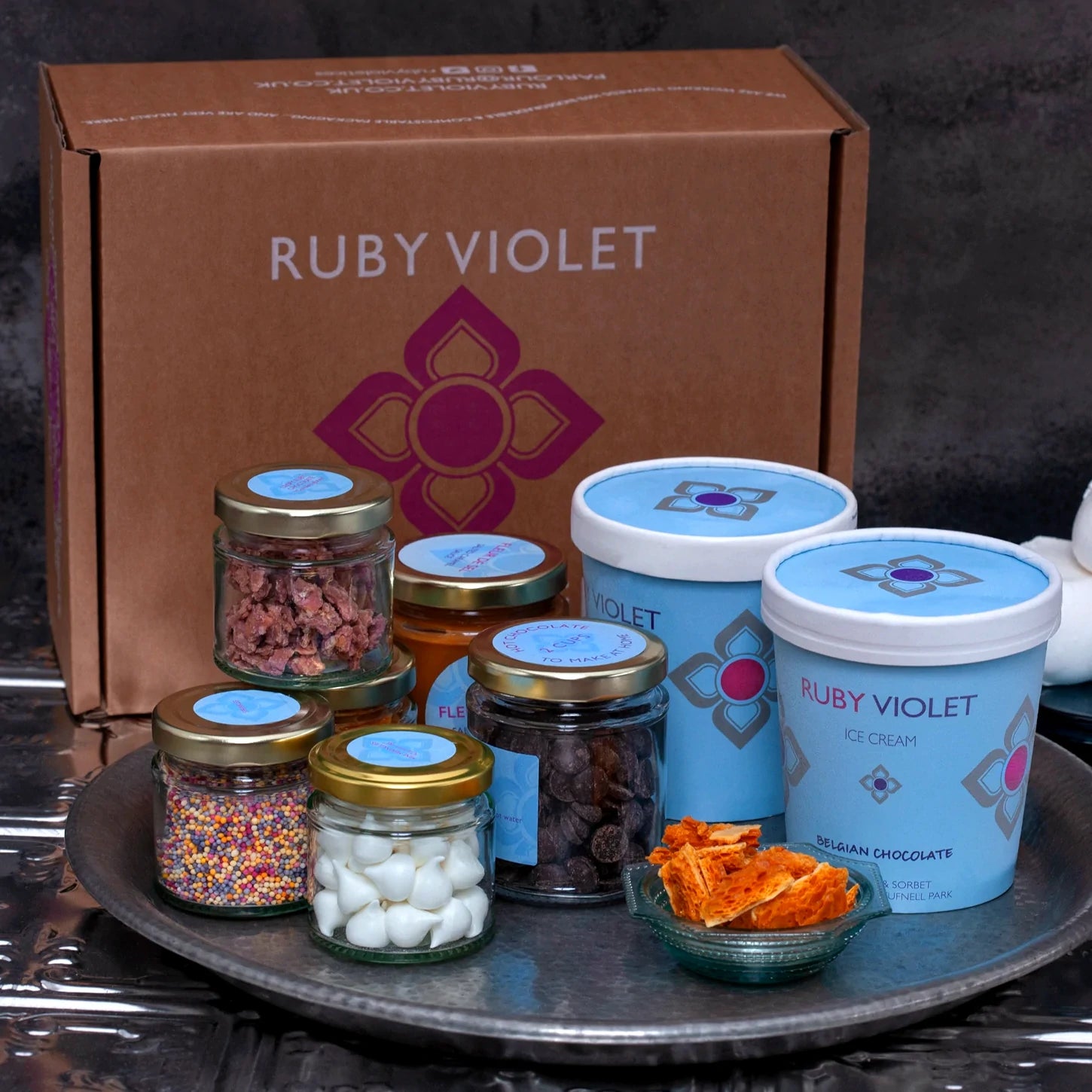 DIY SUNDAE BOX - from £38 - Ruby Violet Ice Cream &amp; Sorbet