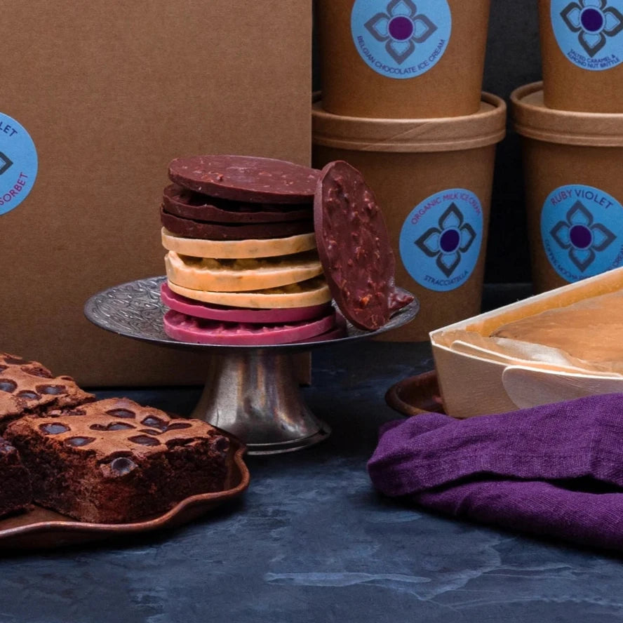 Hamper base with Belgian Chocolate brownies