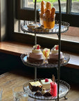 Ice cream afternoon tea items on a 3 tiered stand