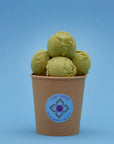 Matcha ice cream tub