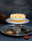 Vegan sorbet cake on a stand