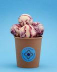 Blackcurrant ripple medium ice cream tub