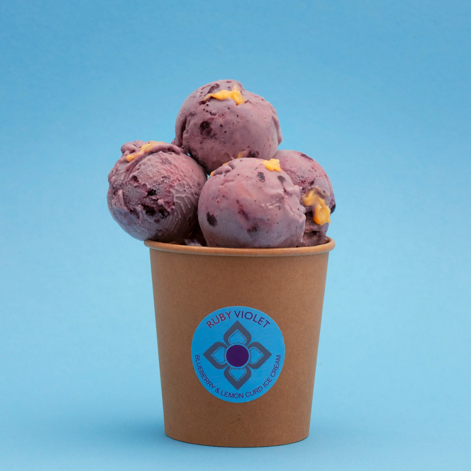 Blueberry &amp; Lemon curd medium ice cream tub