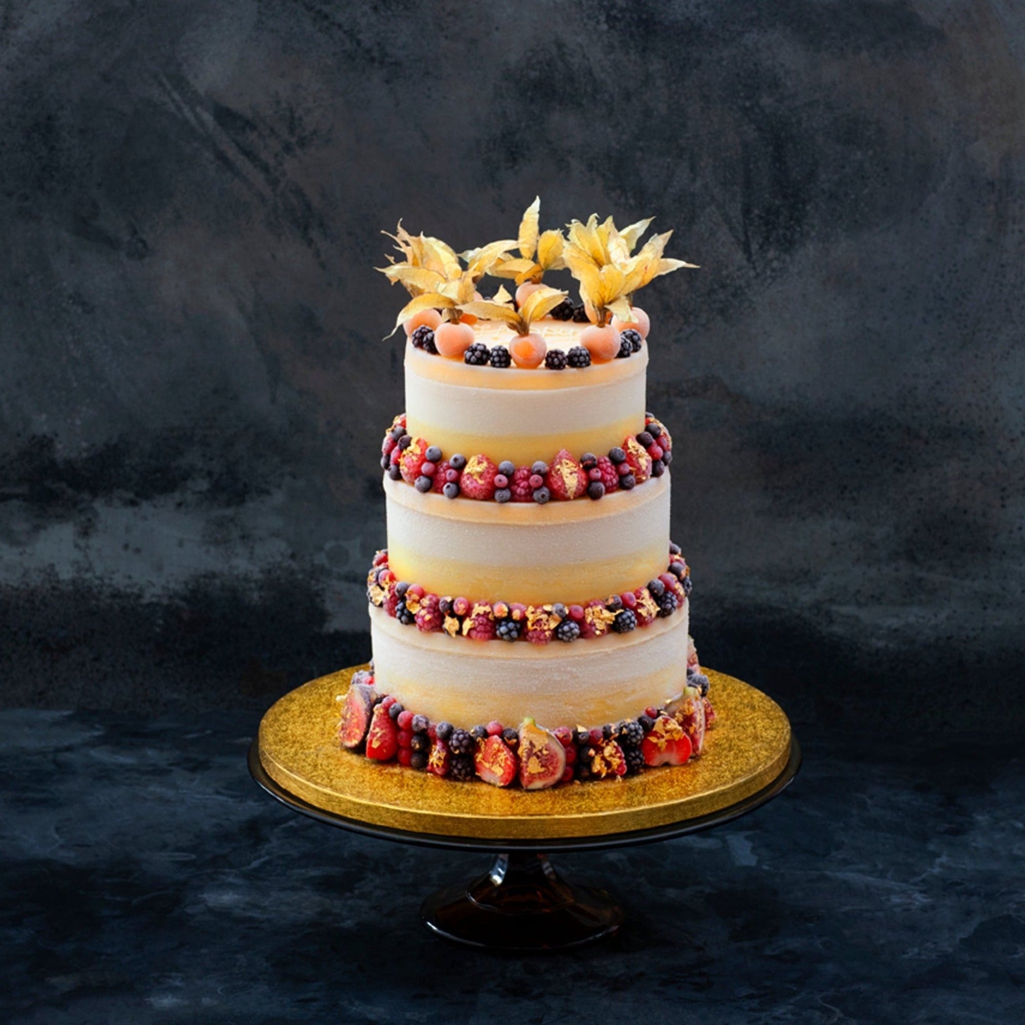 Three tiered sorbet cake