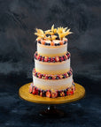 Three tiered sorbet cake