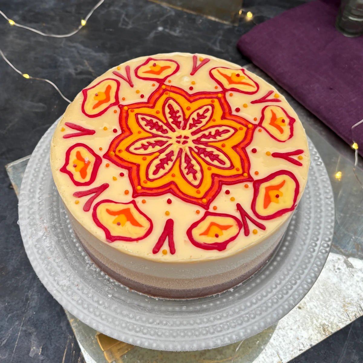 DIWALI DELIGHT ICE CREAM CAKE - Ruby Violet Ice Cream & Sorbet