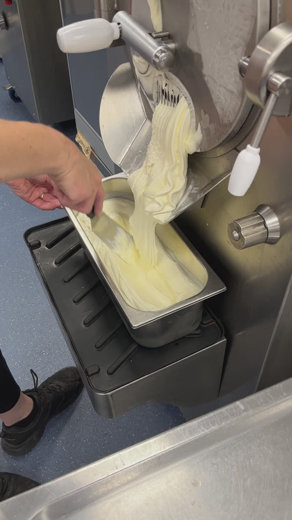 Maxi Moo Moo ice cream being churned