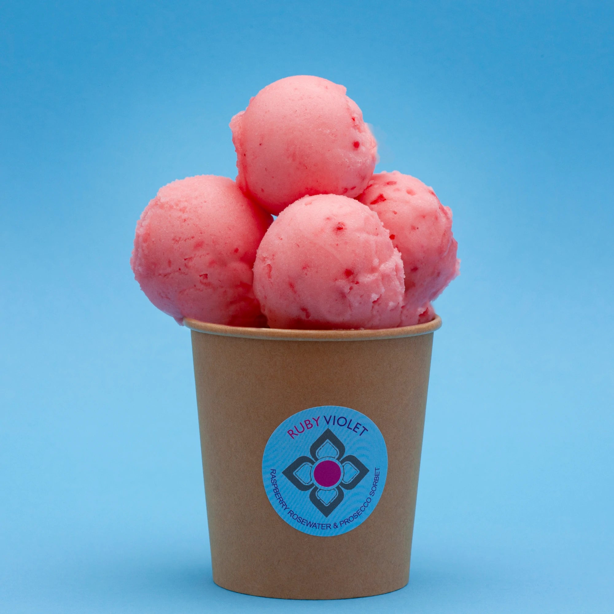 Raspberry Rosewater & Prosecco medium sorbet tub