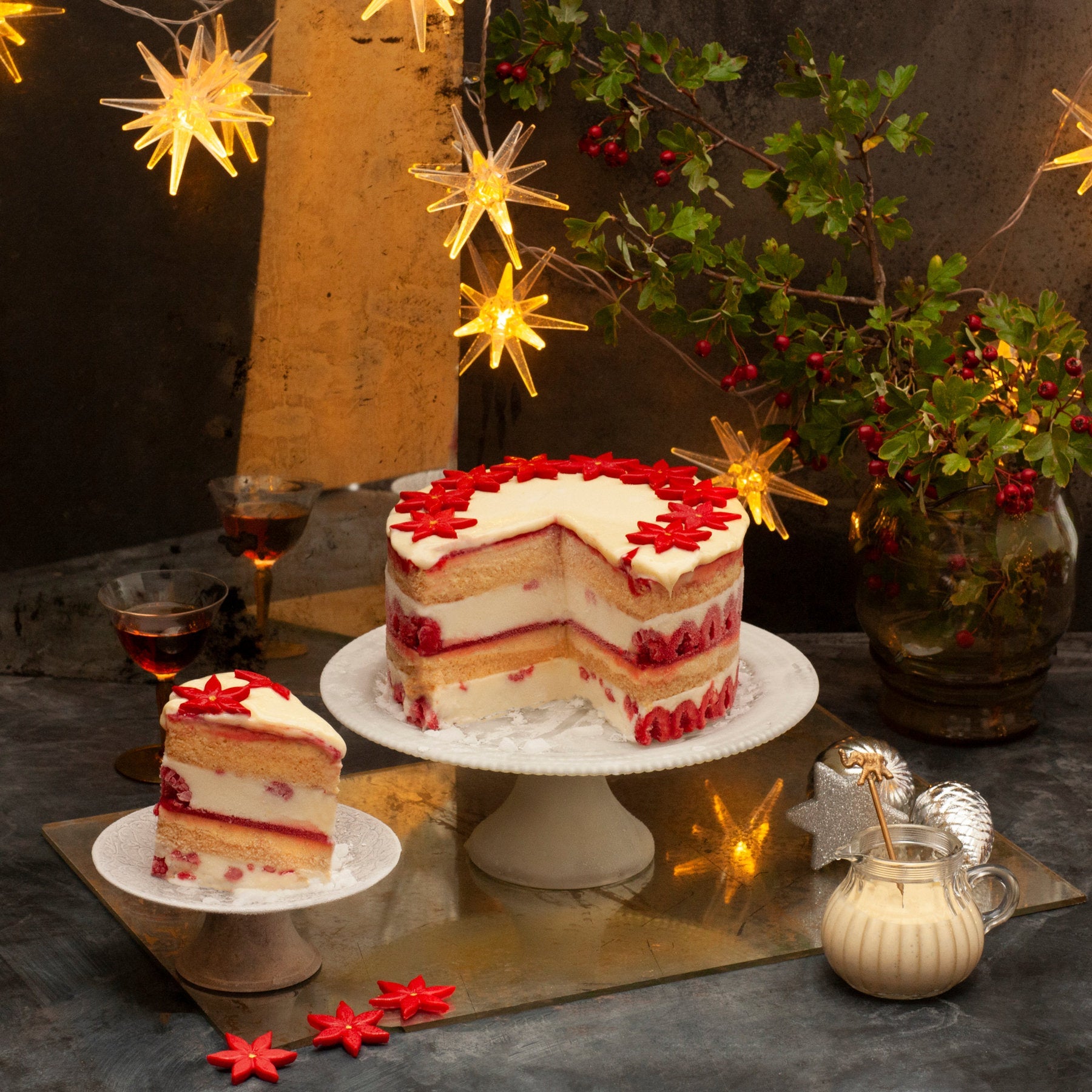 SPECTACULAR STAR SHERRY TRIFLE ICE CREAM CAKE - Ruby Violet Ice Cream & Sorbet