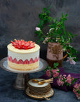 STRAWBERRY & QUEEN'S ICE CREAM CAKE - Ruby Violet Ice Cream & Sorbet