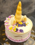 Unicorn cake seen from above