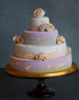 Tiered ice cream wedding cake